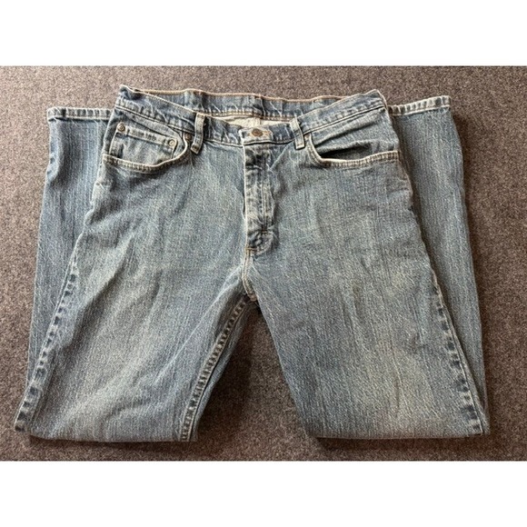Wrangler Other - Wrangler Authentic Jeans Mens 34x29 Regular Fit Blue Medium Wash 9KRGAMD Denim